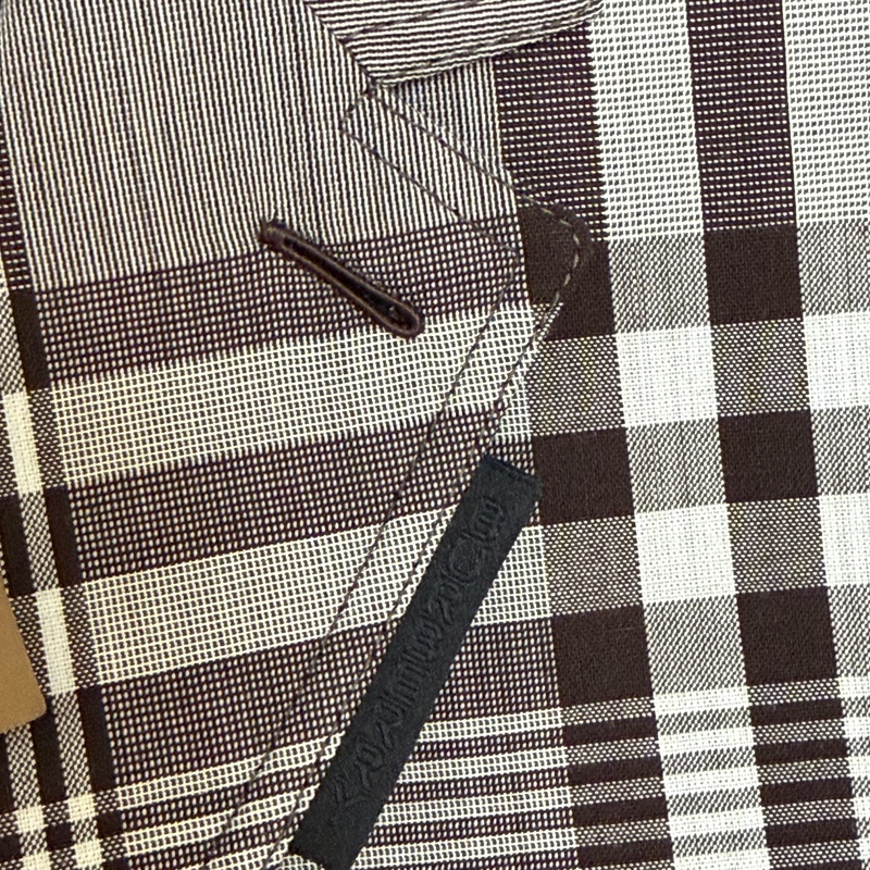 Burberry 咖啡色格紋背心長版外套 男女都可以穿 原價89000-5