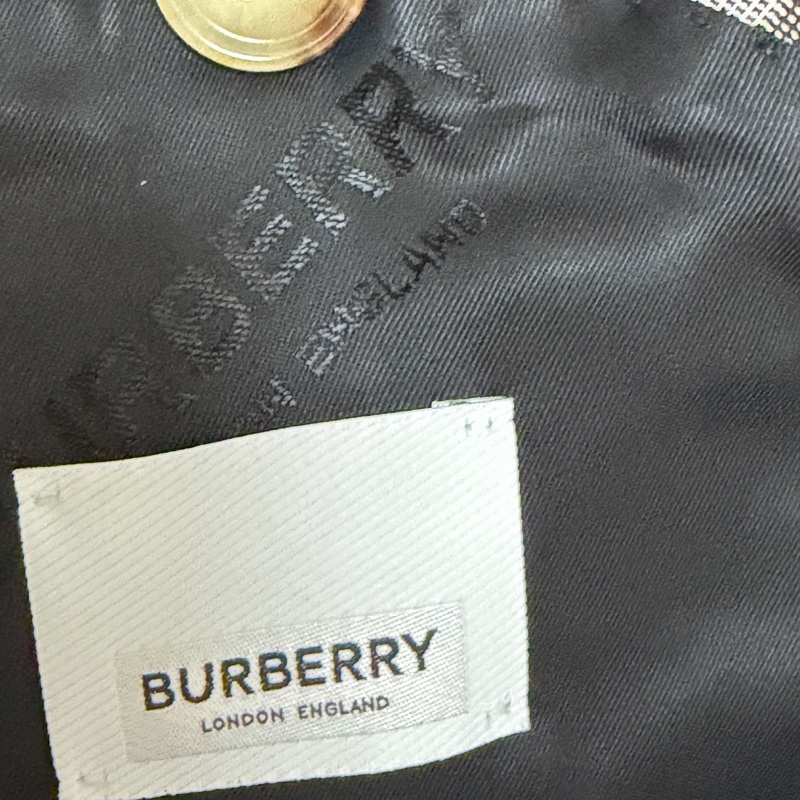 Burberry 咖啡色格紋背心長版外套 男女都可以穿 原價89000-7