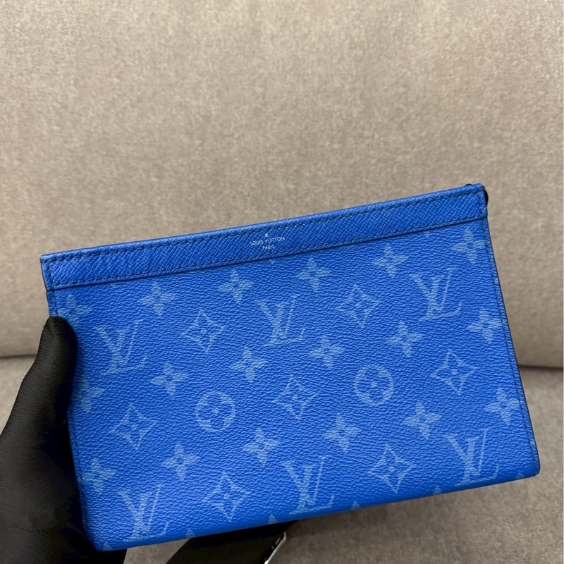 LV藍老花限定二合一側背包-1