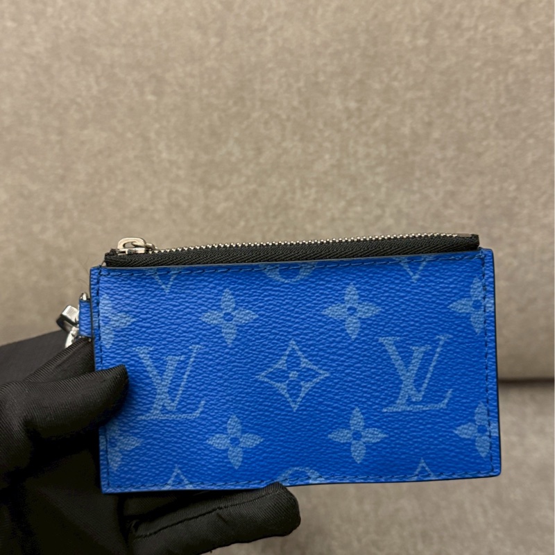 LV藍老花限定二合一側背包-8