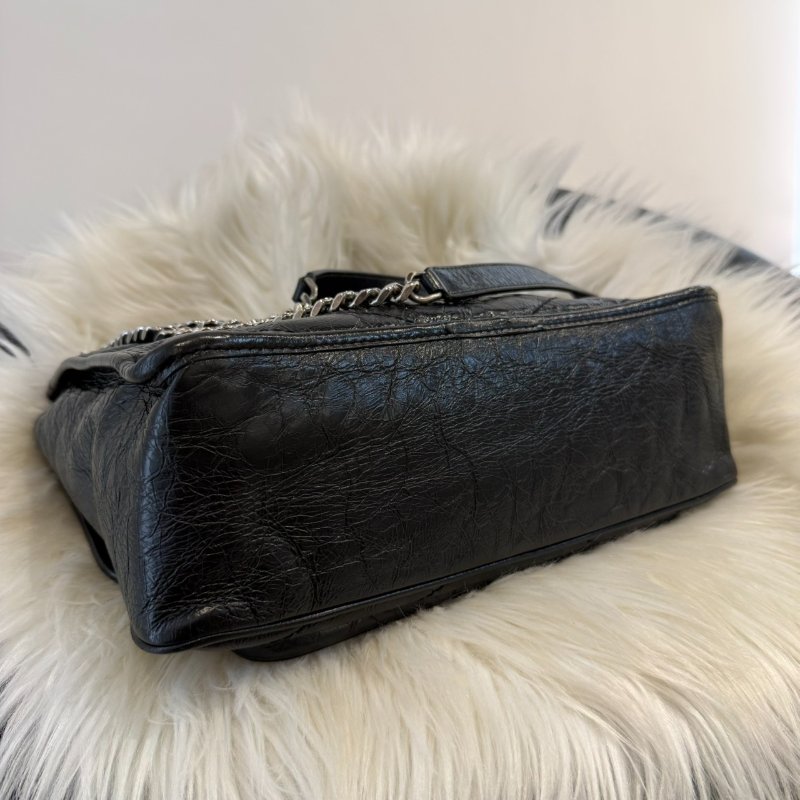 YSL NIKI 中號 黑銀-3