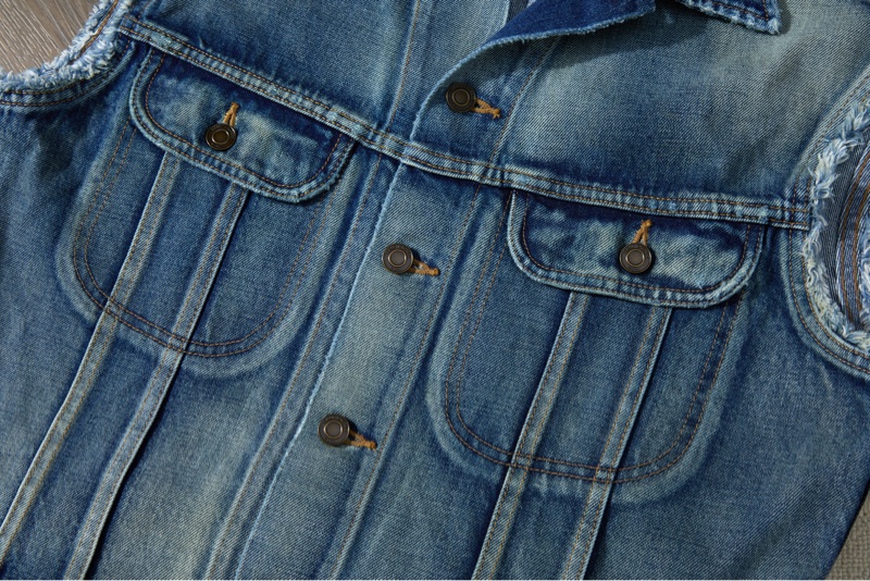 ❤️ YSL 復古牛仔馬甲-2