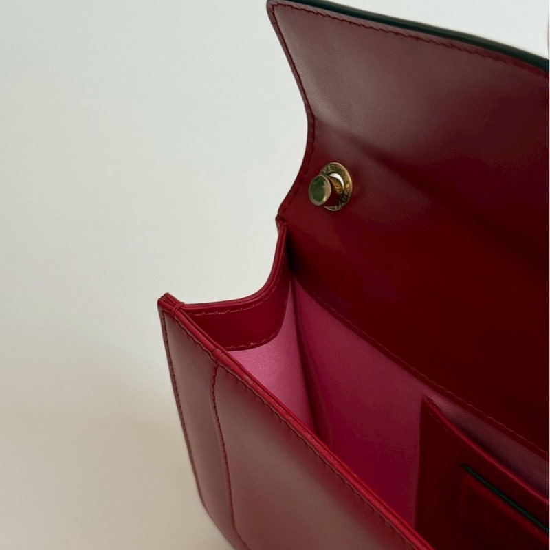 99新🆕 Bvlgari 寶格麗 Serpenti Forever斜揹包 紅色❤️-13