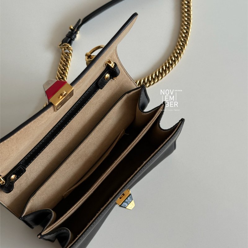 98新🤎 Fendi 芬迪 Kan I 老花鏈條包 小號-3