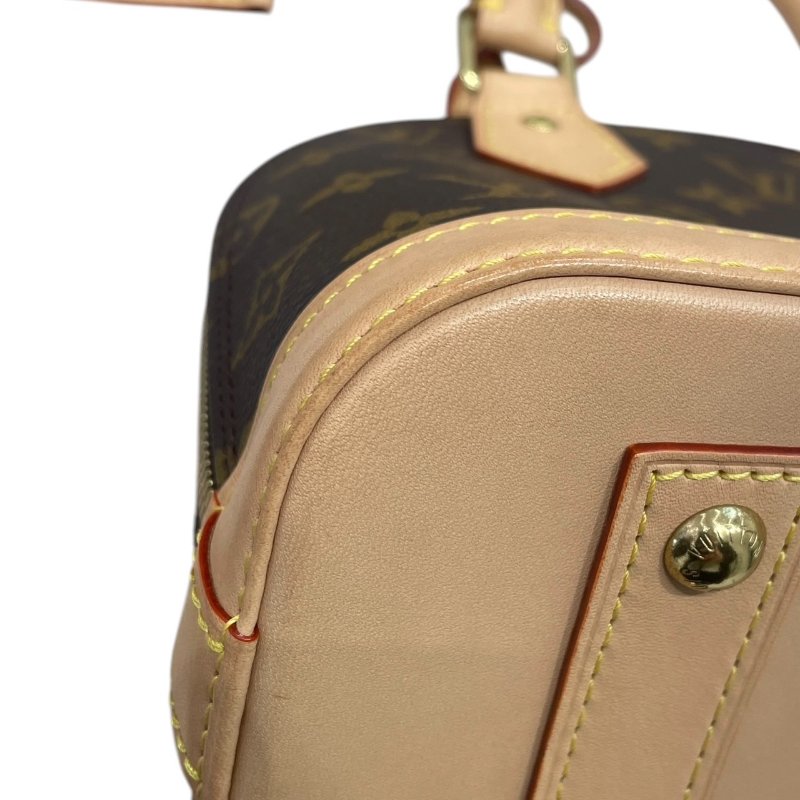 LOUIS VUITTON 路易威登 M46990 ALMA BB 貝殼包 PVC帆布 老花 棕色 金釦-6