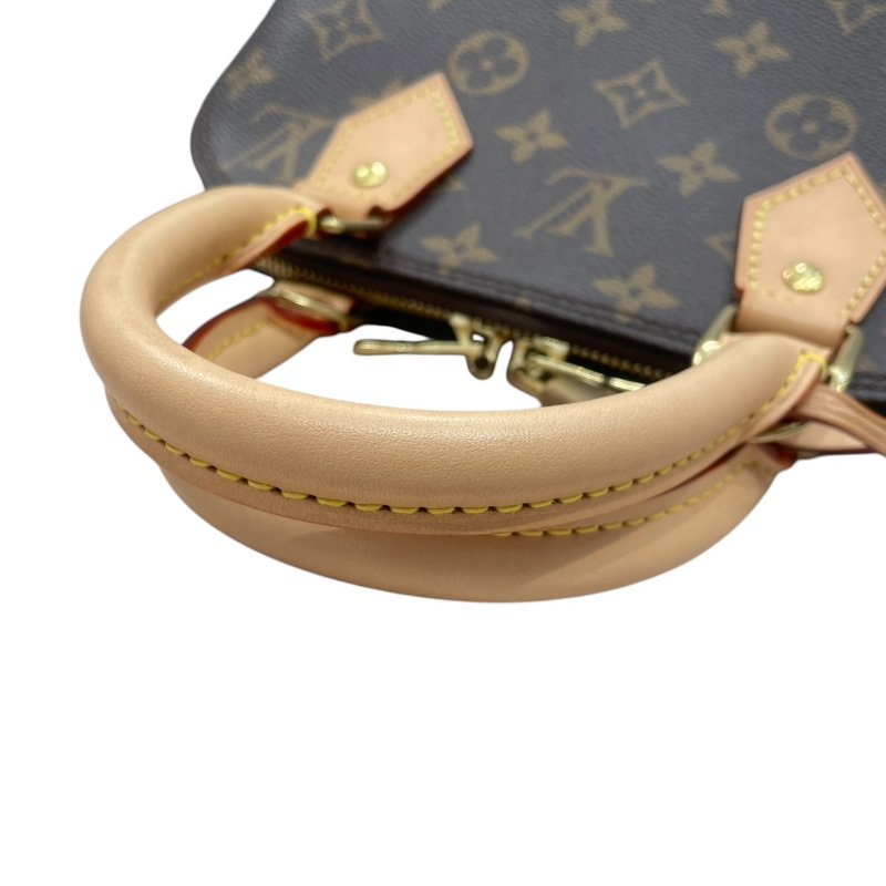 LOUIS VUITTON 路易威登 M46990 ALMA BB 貝殼包 PVC帆布 老花 棕色 金釦-11