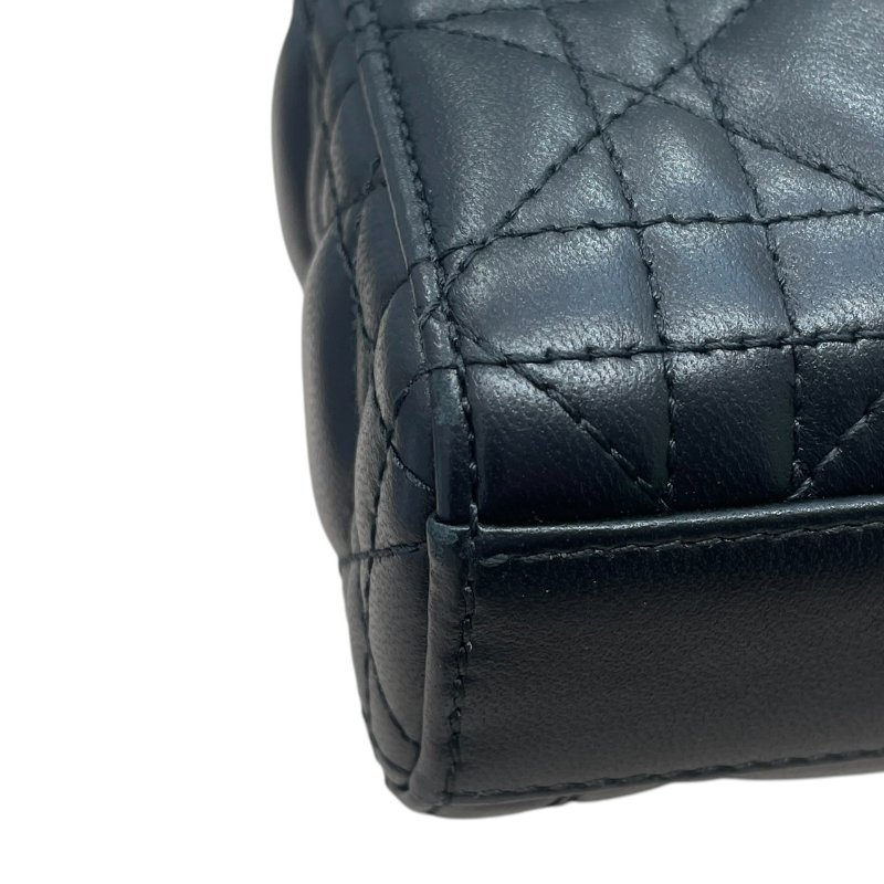 DIOR 迪奧 LADY D-JOY MICRO 黛妃包 皮革 黑色 金釦-6