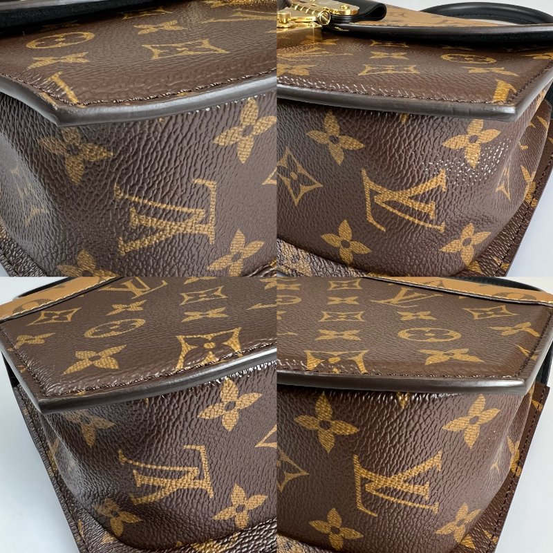 LV M46548/晶片款 雙拼色Tilsitt 扇子包-10