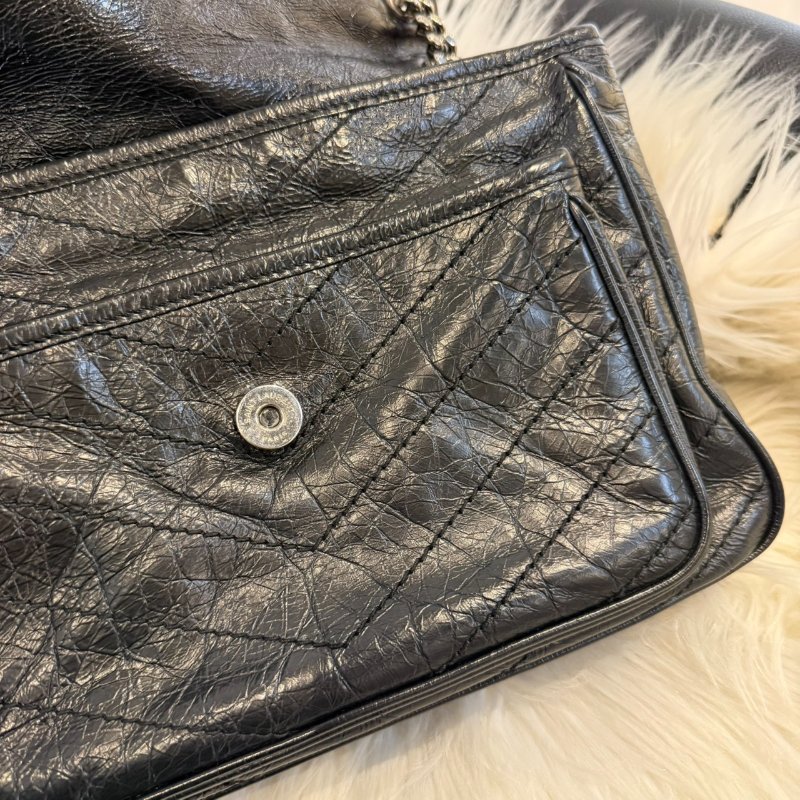 YSL NIKI 中號 黑銀-6