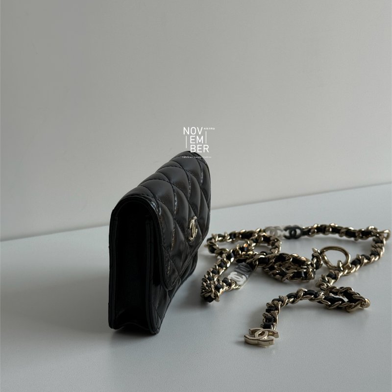 全新✨ Chanel 香奈兒 24K 腰包 黑色金釦🖤-1