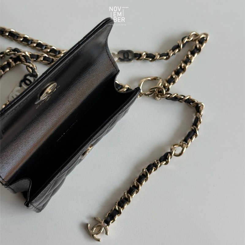 全新✨ Chanel 香奈兒 24K 腰包 黑色金釦🖤-3