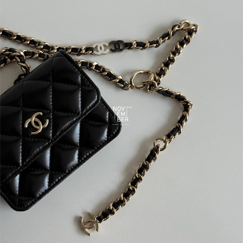 全新✨ Chanel 香奈兒 24K 腰包 黑色金釦🖤-4