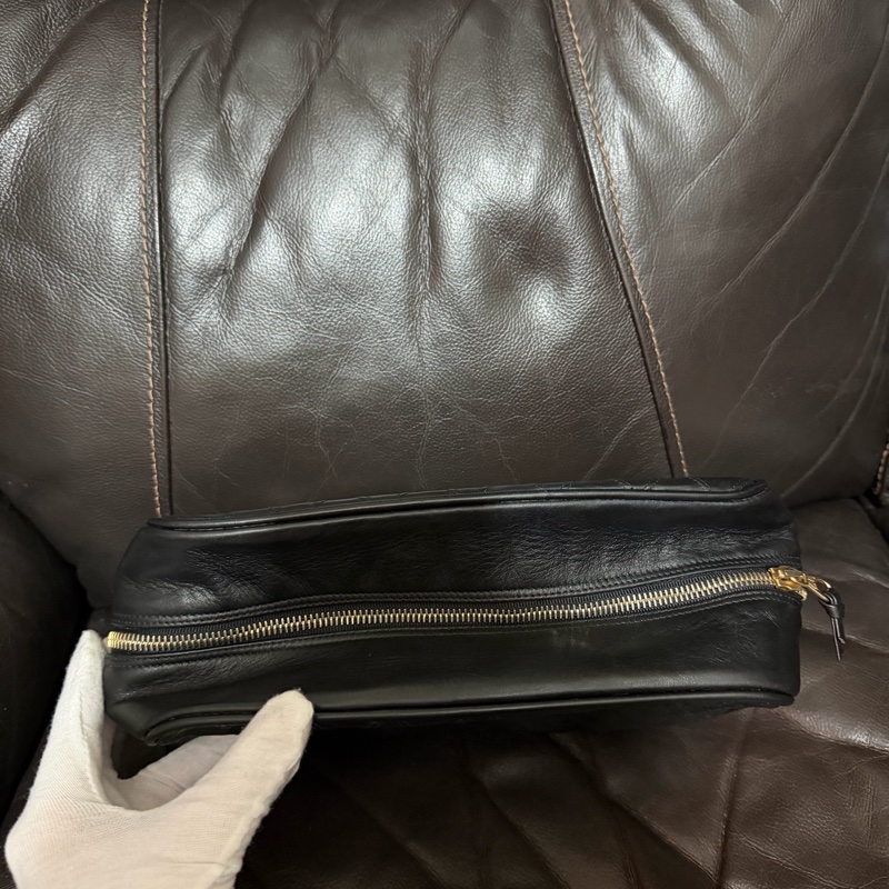 Chanel中古羊皮化妝包/化妝袋-6