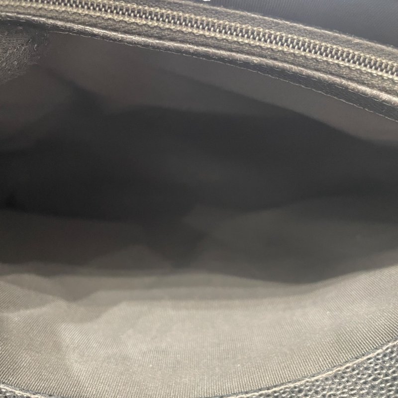 CHANEL 香奈兒 托特包 荔枝牛皮 黑色 金釦-13