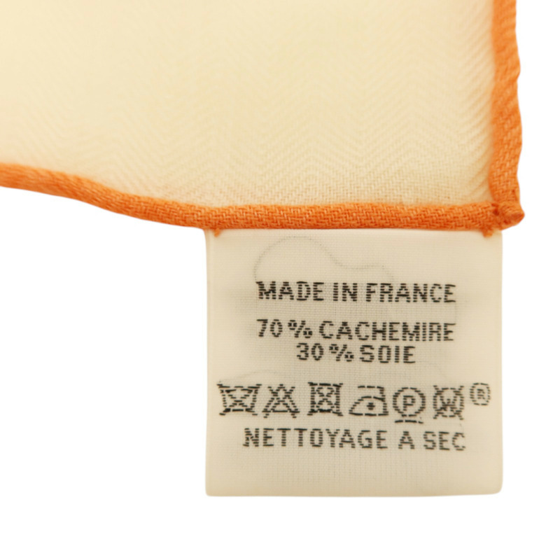 HERMES 羊絨/絲質Scarf 140x140絲巾-7