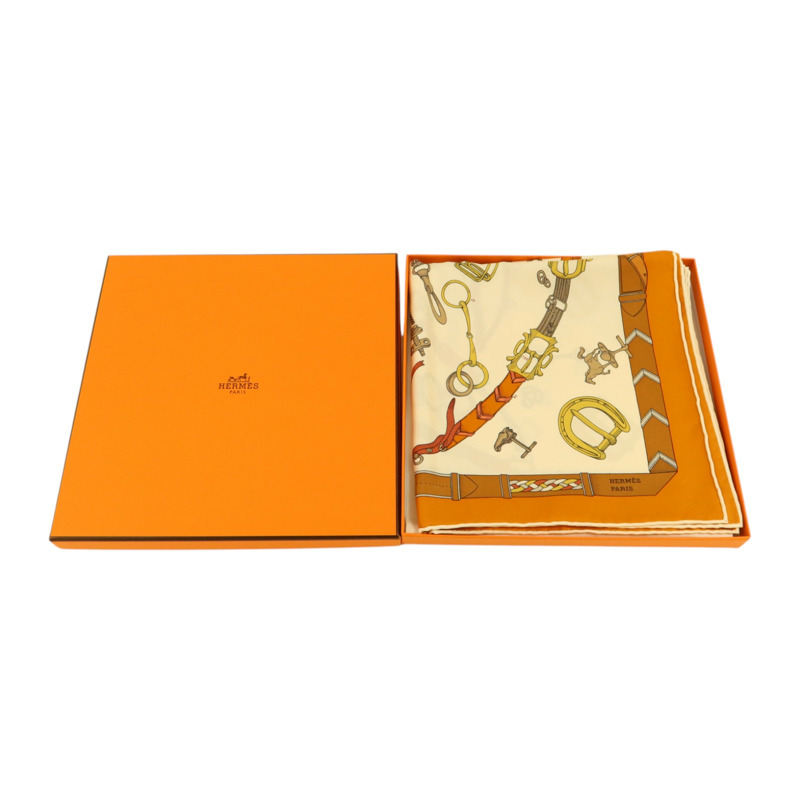 HERMES 絲質Scarf 90x90絲巾-9