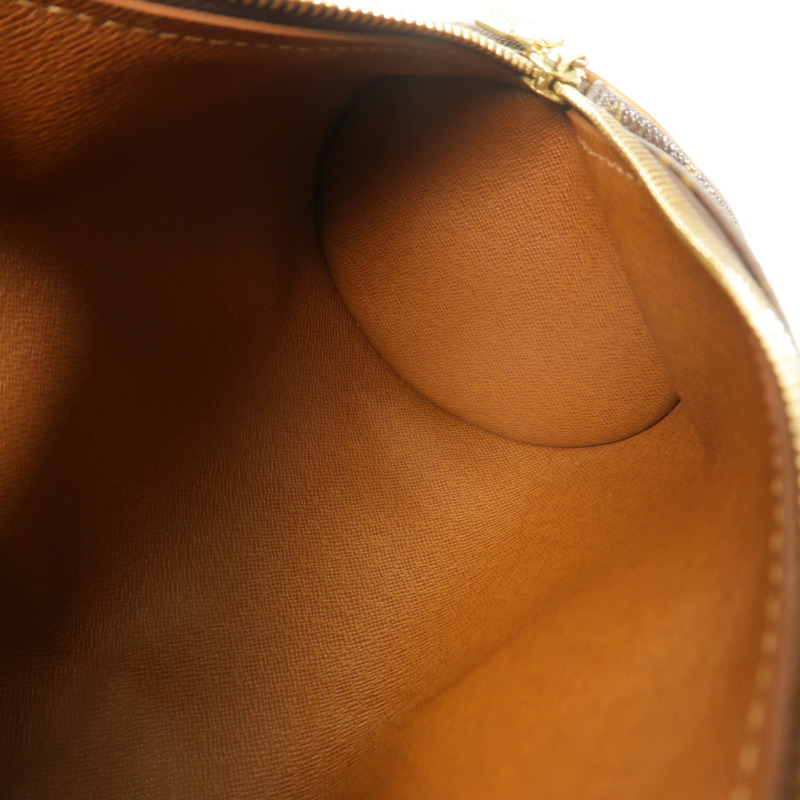 LOUIS VUITTON Monogram Papillon金扣手挽袋棕色-5