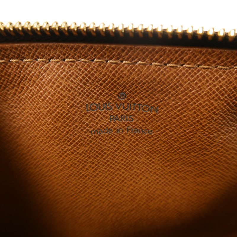 LOUIS VUITTON Monogram Papillon金扣手挽袋棕色-6