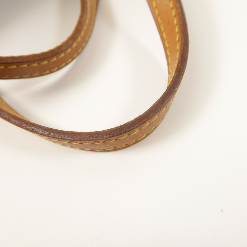 LOUIS VUITTON Monogram Papillon金扣手挽袋棕色-14