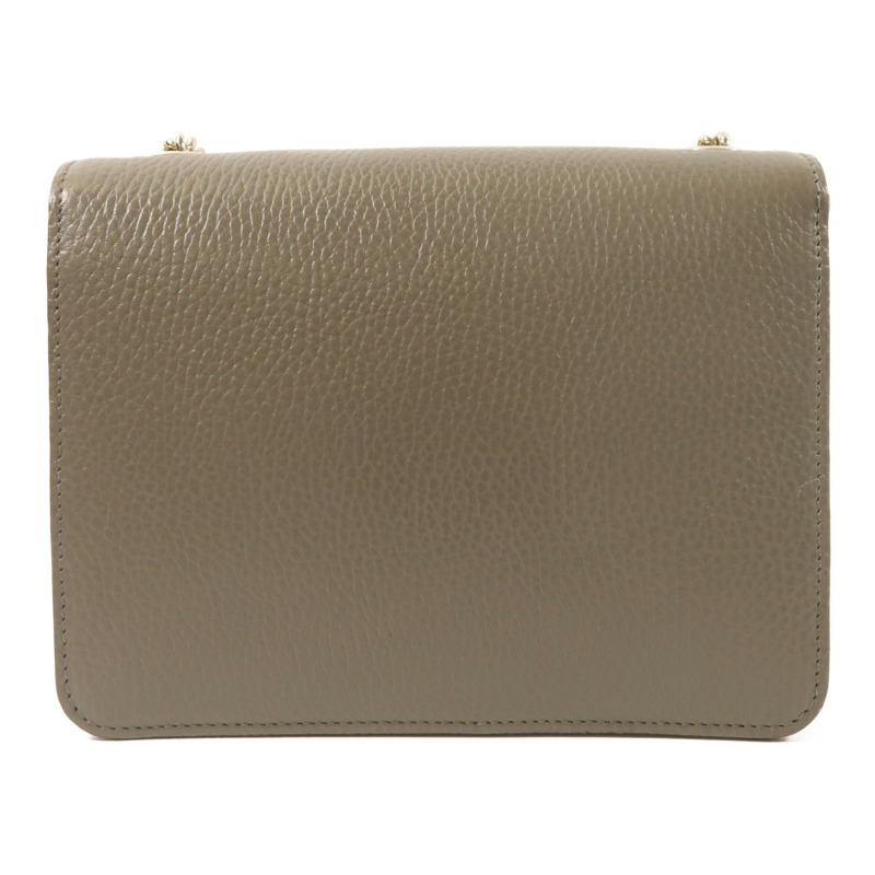 GUCCI 牛皮皮革Interlocking G鏈帶肩背袋-1