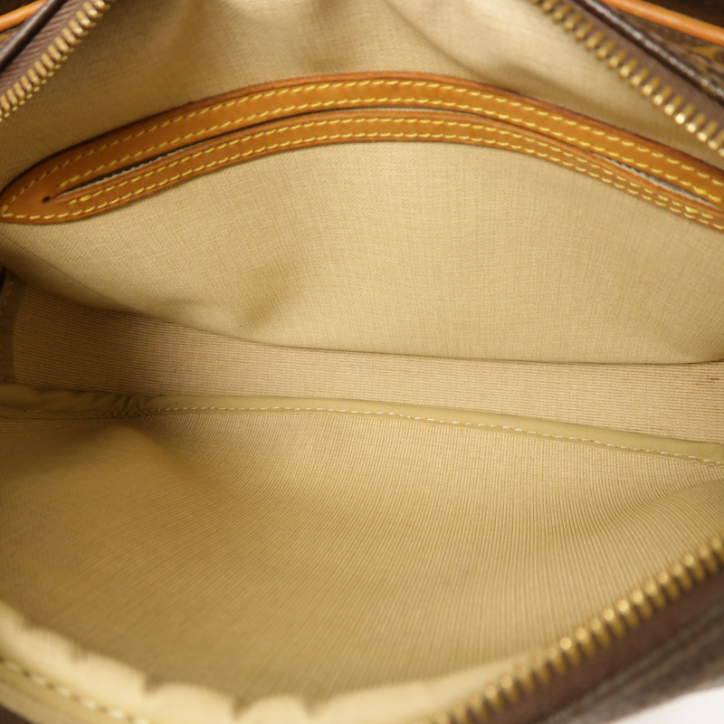 LOUIS VUITTON Monogram Reporter PM金扣肩背袋棕色-5