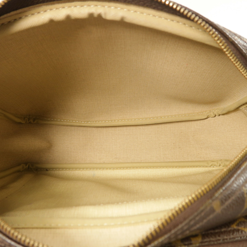 LOUIS VUITTON Monogram Reporter PM金扣肩背袋棕色-6