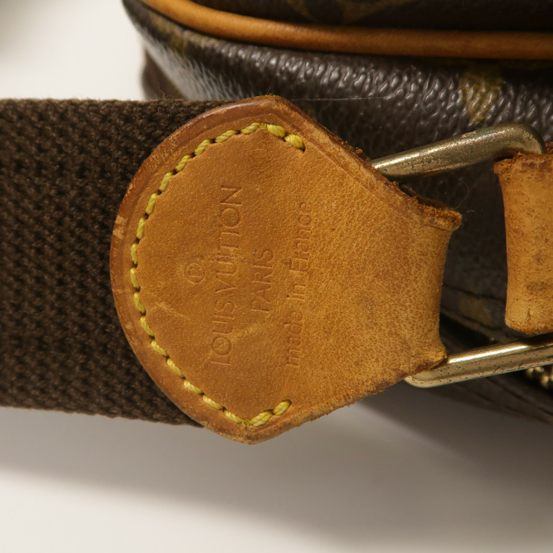 LOUIS VUITTON Monogram Reporter PM金扣肩背袋棕色-7