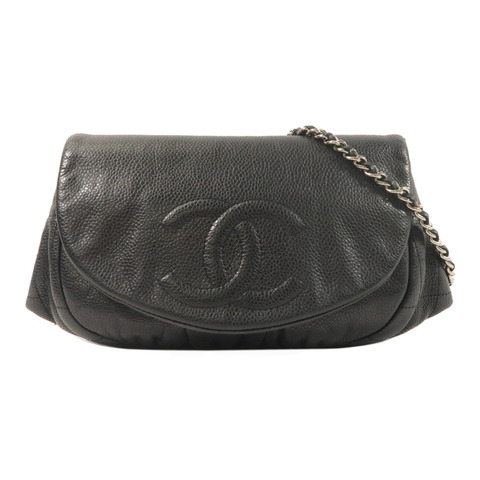 CHANEL 牛皮皮革Chain Shoulder鏈帶肩背袋
