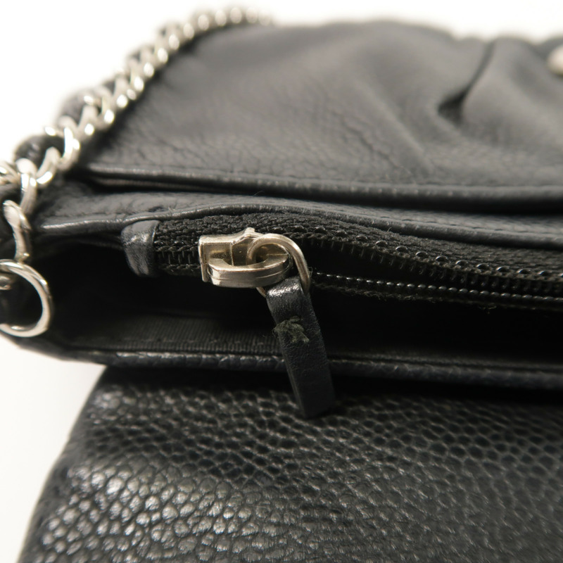 CHANEL 牛皮皮革Chain Shoulder鏈帶肩背袋-15