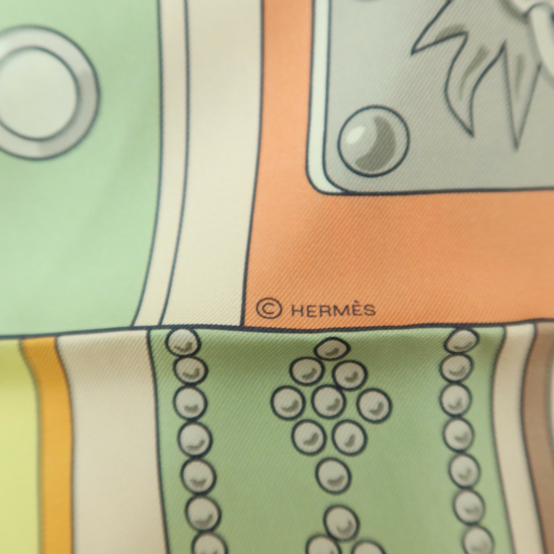 HERMES 絲質Maxi Twilly絲巾-5