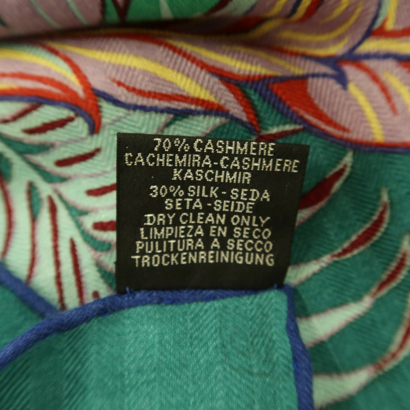 HERMES 羊絨/絲質Scarf 140x140絲巾-8