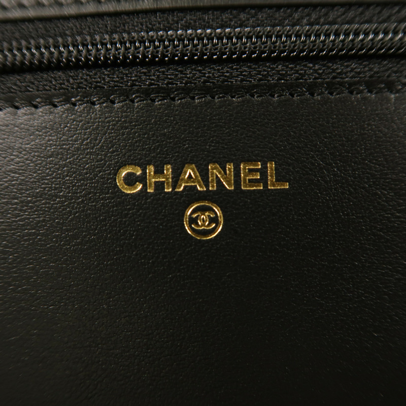 CHANEL 牛皮皮革Boy Wallet On Chain鏈帶肩背袋-5