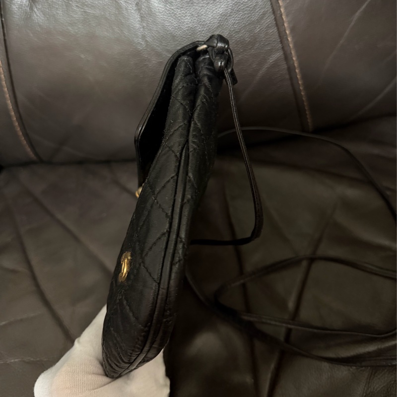 Chanel中古罕有羊皮流蘇斜孭袋-4