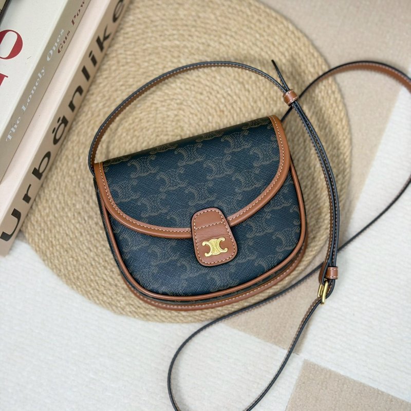 🏷Celine 瑟琳．Triomphe Mini 馬鞍包-0