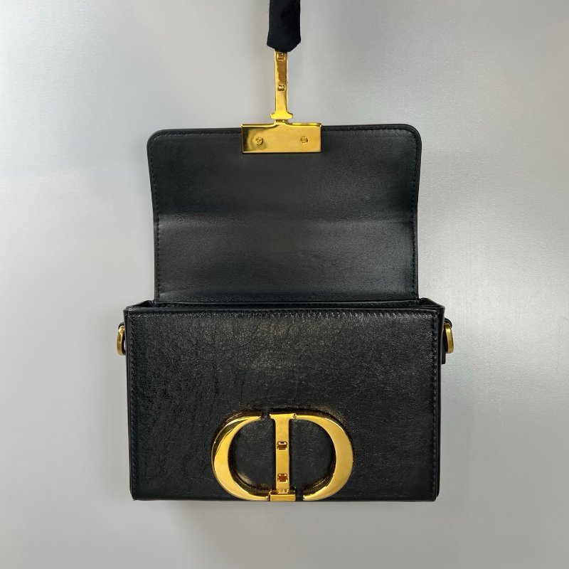 DIOR   黑皮革 BOX側肩包 MINI-5