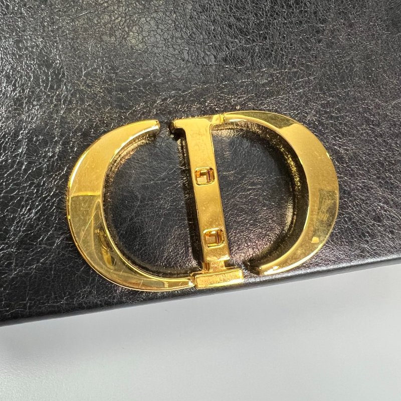 DIOR   黑皮革 BOX側肩包 MINI-7