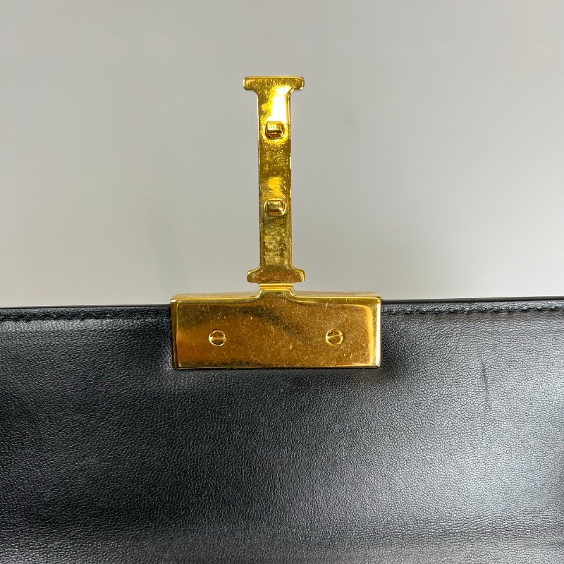 DIOR   黑皮革 BOX側肩包 MINI-8