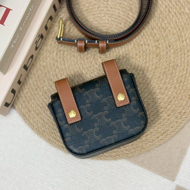 🏷Celine 瑟琳．Claude 凱旋門老花腰包/客人寄賣-1