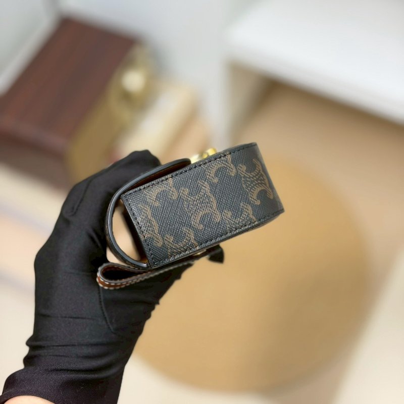 🏷Celine 瑟琳．Claude 凱旋門老花腰包/客人寄賣-2