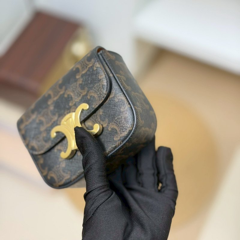 🏷Celine 瑟琳．Claude 凱旋門老花腰包/客人寄賣-5