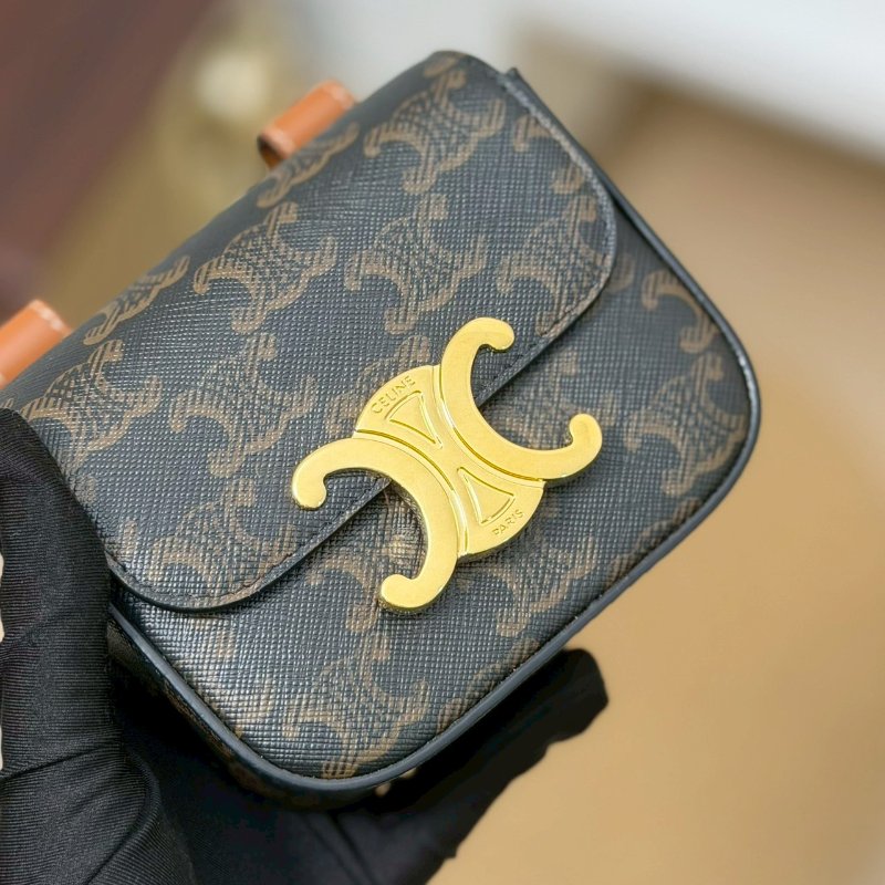 🏷Celine 瑟琳．Claude 凱旋門老花腰包/客人寄賣-14