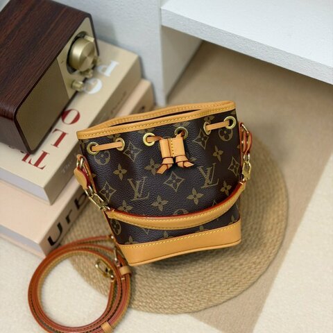 🏷LV 路易威登．Nano Noe 老花小水桶 M81266
