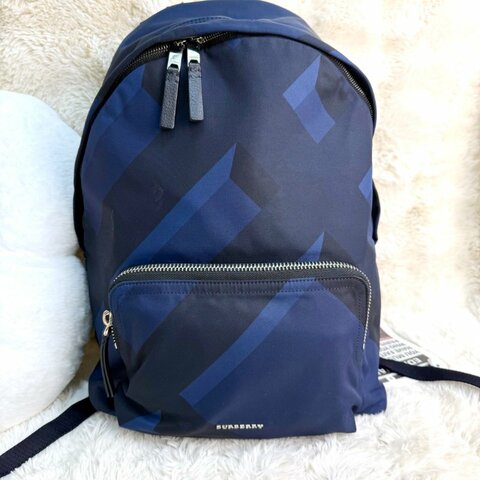 BURBERRY 經典藍格 背包背囊