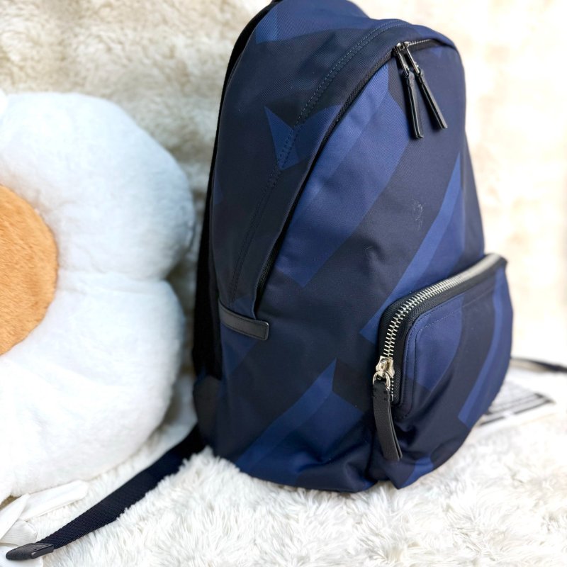 BURBERRY 經典藍格 背包背囊-2