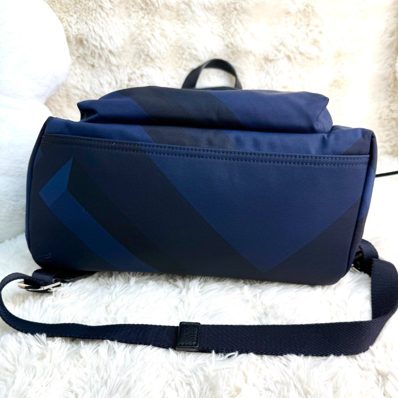 BURBERRY 經典藍格 背包背囊-4