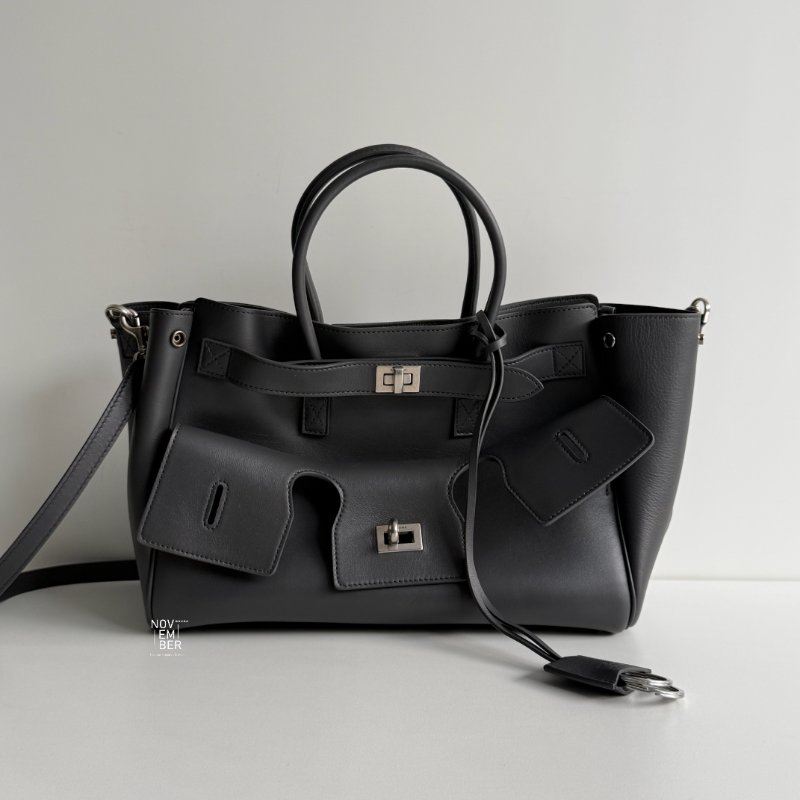 99新🆕 Balenciaga 巴黎世家 Bel Air 灰色銀釦 S號-0