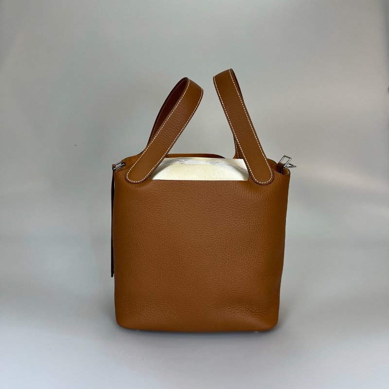 HERMES B刻 金棕銀PICOTIN22-2