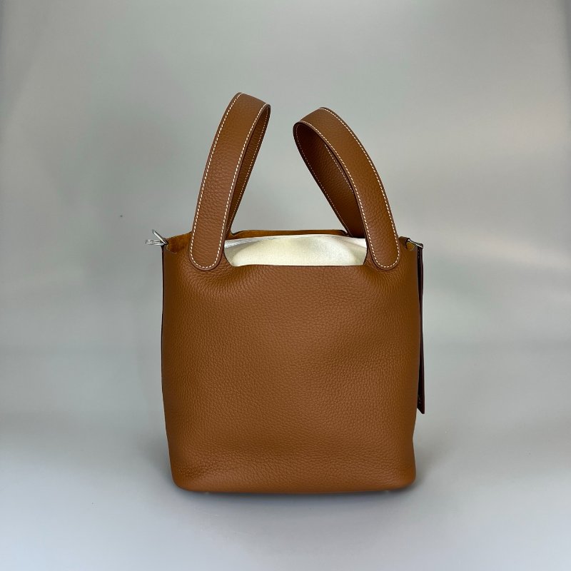 HERMES B刻 金棕銀PICOTIN22-3