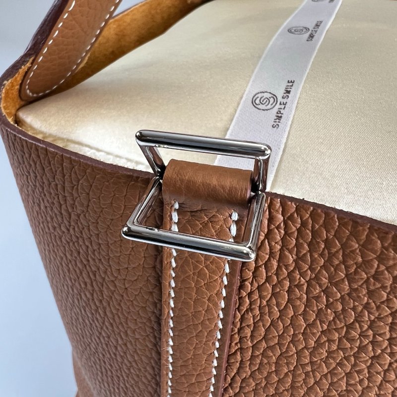 HERMES B刻 金棕銀PICOTIN22-7