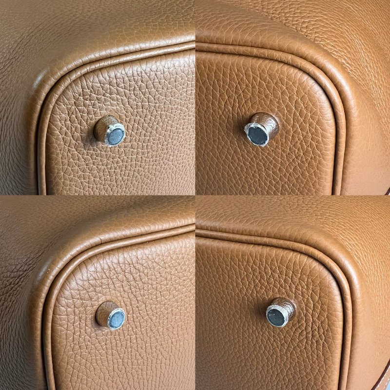 HERMES B刻 金棕銀PICOTIN22-9